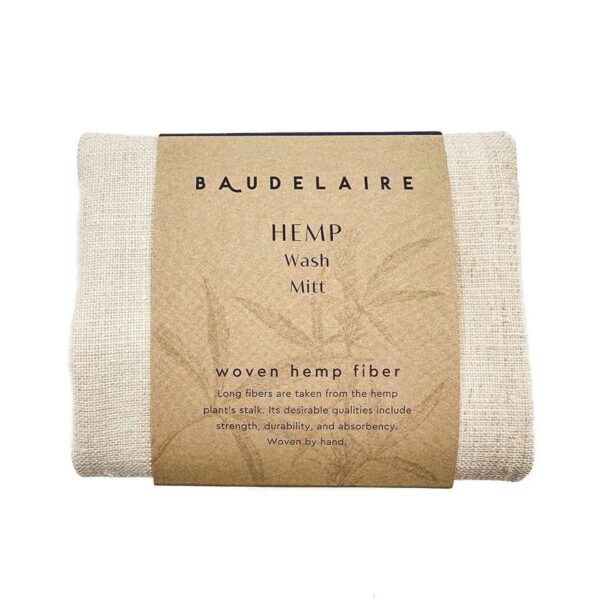 Baudelaire Hemp Wash Mitt 8.5" x 6.25"