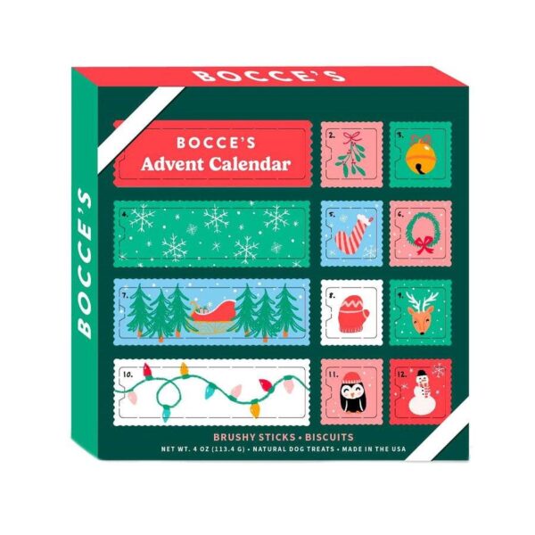 Bocce's Bakery Assorted 12-Day Advent Calendar 3.5 oz.