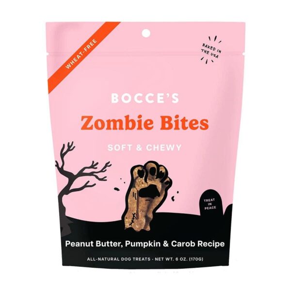 Bocce's Bakery Zombie Bites Soft & Chewy Halloween Dog Treats 6 oz.