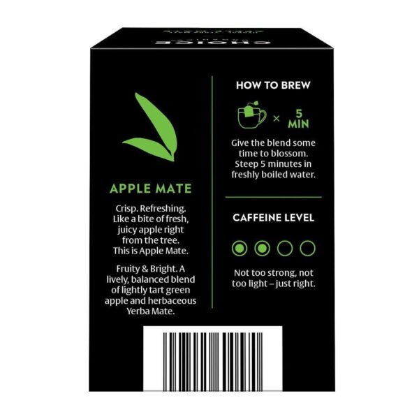 Choice Teas Organic Apple Mate Tea 16 tea bags - Image 2