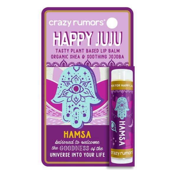 Crazy Rumors Happy Juju Hamsa Lip Balm 0.15 oz. blister box