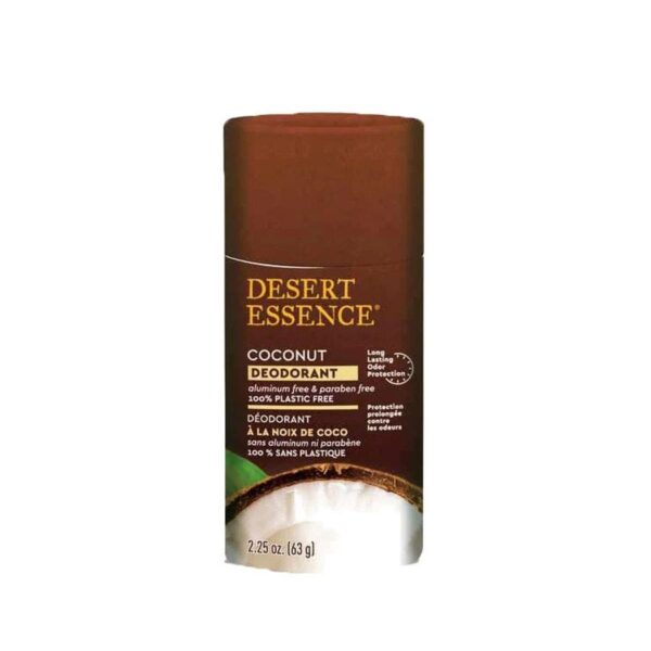 Desert Essence Coconut Plastic-Free Deodorant 2.25 oz.