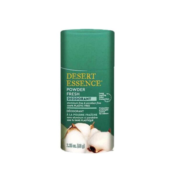 Desert Essence Fresh Powder Plastic-Free Deodorant 2.25 oz.