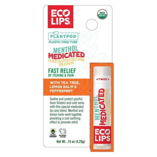 Eco Lips Plant Pod Medicated Lip Balm 0.15 oz. blister box