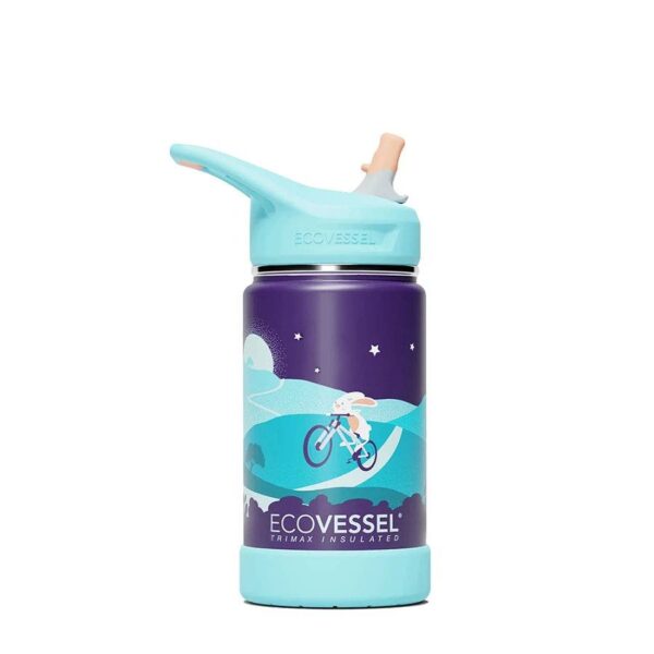 EcoVessel Kids Bunnyhop The Frost Stainless Steel Water Bottle 12 oz.