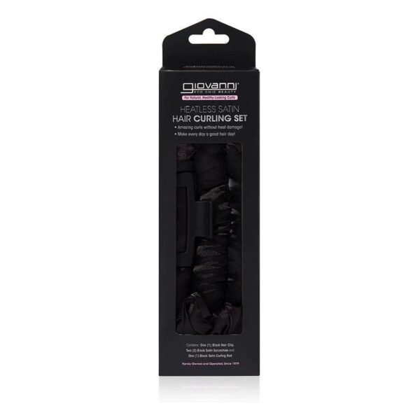 Giovanni Heatless Black Hair Curling Set