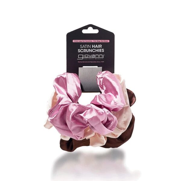 Giovanni Satin Extra Large Hair Scrunchies 3 pack