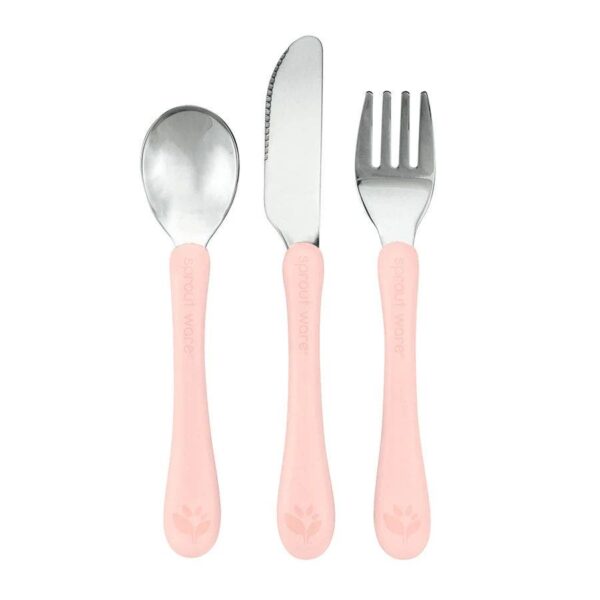 Green Sprouts Light Grapefruit Stainless Steel & Sprout Ware Kids' Cutlery