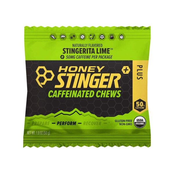 Honey Stinger Stingerita Lime Organic Caffeinated Chews 1.08 oz.