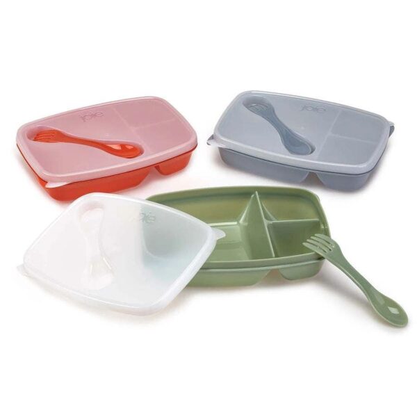 Joie Meal Seal Bento Boxes with Lids and Sporks, Set of 3 - Image 2