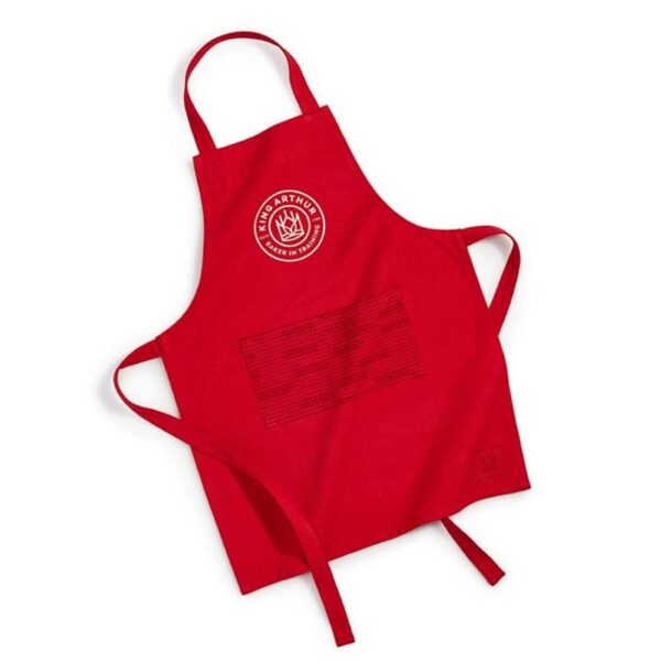 King Arthur Baking Company Kids Cotton Red Apron 24.5" x 18.5" x 0.2"