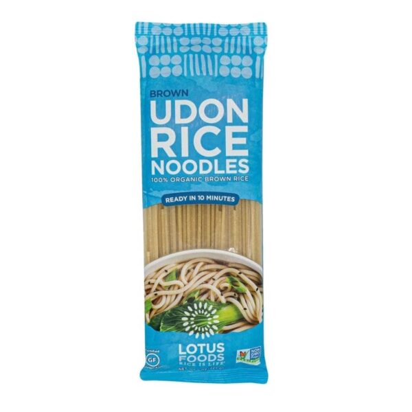 Lotus Foods Organic Brown Udon Rice Noodles 8 oz.