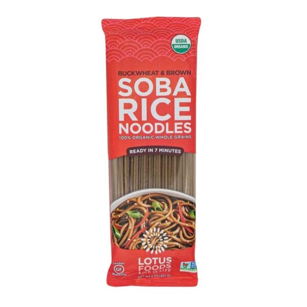 Lotus Foods Organic Buckwheat & Brown Soba Rice Noodles 8 oz.