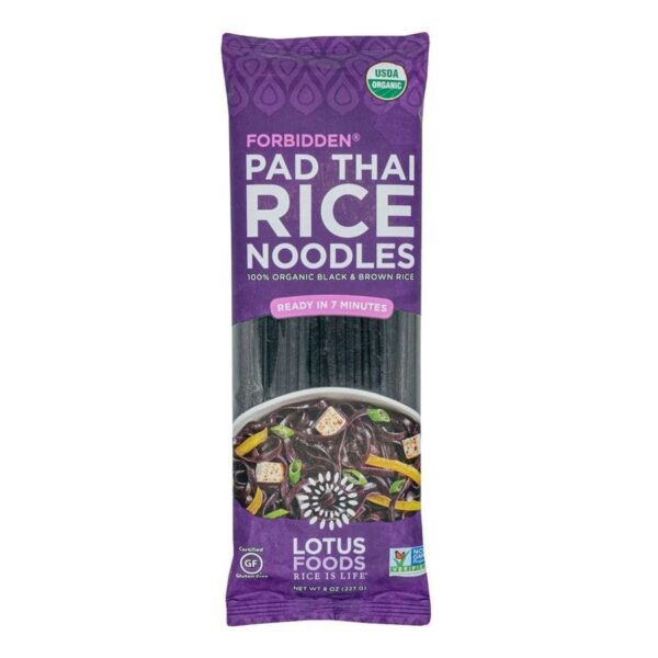 Lotus Foods Organic Forbidden Pad Thai Rice Noodles 8 oz.