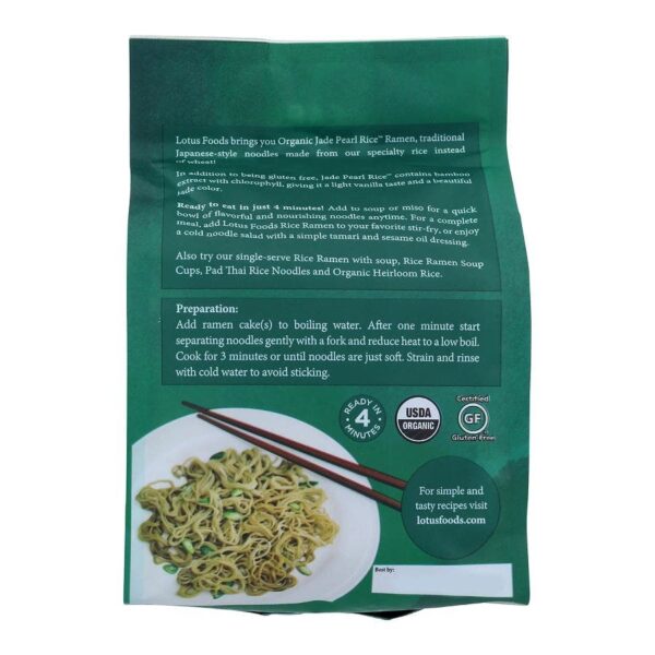 Lotus Foods Organic Jade Pearl Rice Ramen 4 (2.8 oz.) pack - Image 2