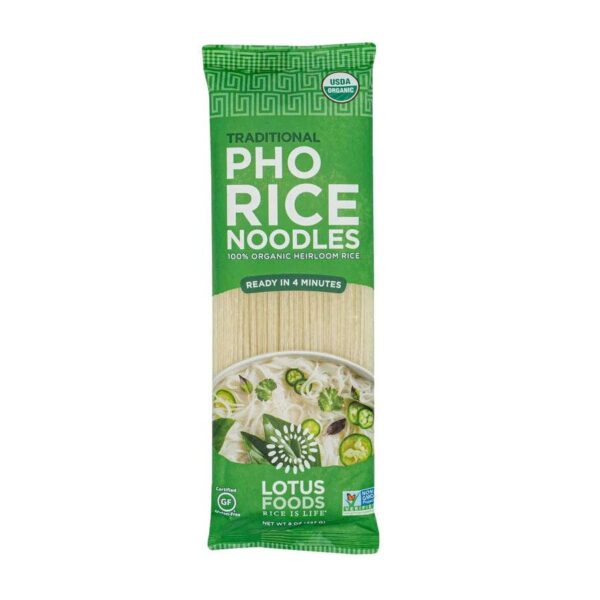 Lotus Foods Organic Traditional Pho Rice Noodles 8 oz.