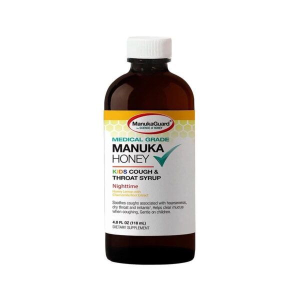 Manukaguard Kids Nighttime Honey Lemon Cough & Throat Syrup 4 fl. oz.