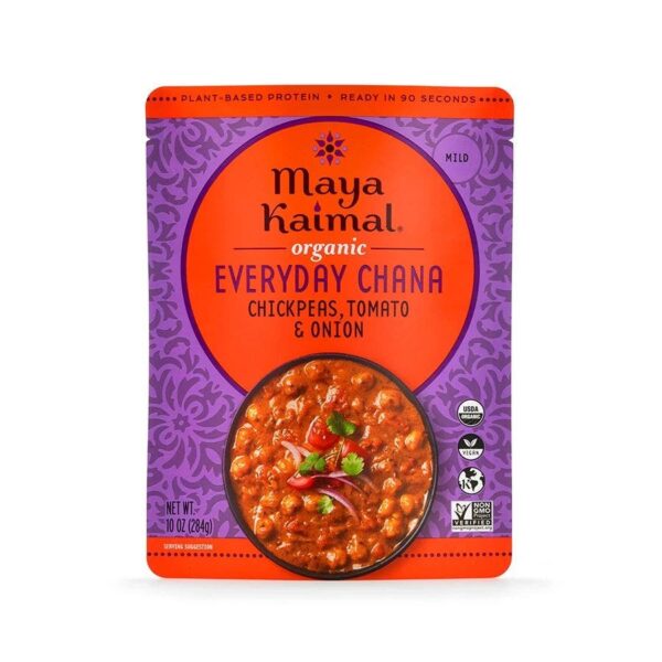 Maya Kaimal Chickpeas, Tomato & Onion Everyday Chana 10 oz.