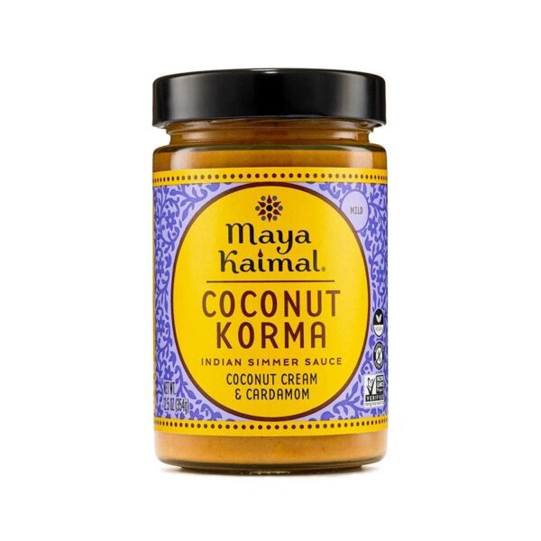 Maya Kaimal Coconut Korma Indian Simmer Sauce 12.5 oz. jar