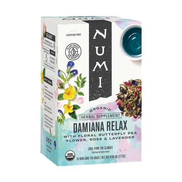 Numi Tea Damiana Relax Tea 16 tea bags