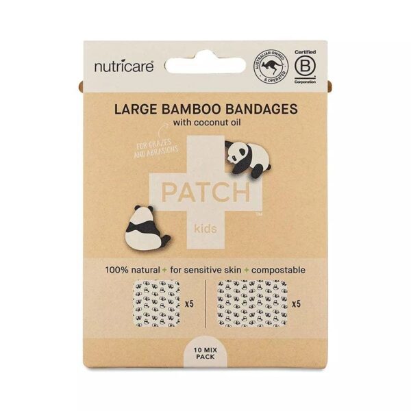 Patch Large Bamboo Bandages with Coconut Oil 10ct