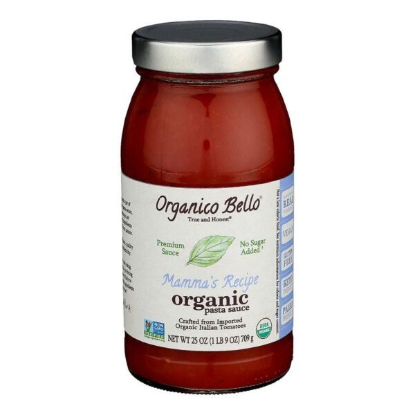 Organico Bello Organic Mamma's Recipe Pasta & Cooking Sauce 25 oz.