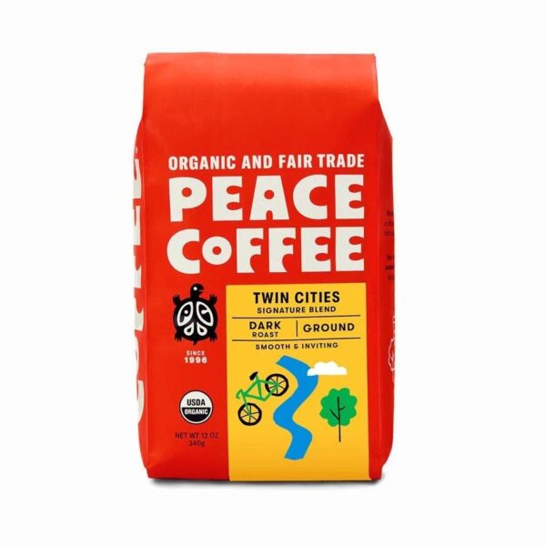 Peace Coffee Ground Twin Cities Blend 12oz