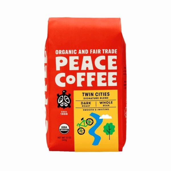 Peace Coffee Twin Cities Blend Whole Bean 12oz