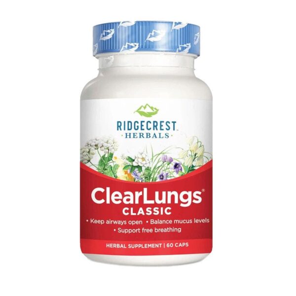 Ridgecrest Herbals ClearLungs Original 60 count