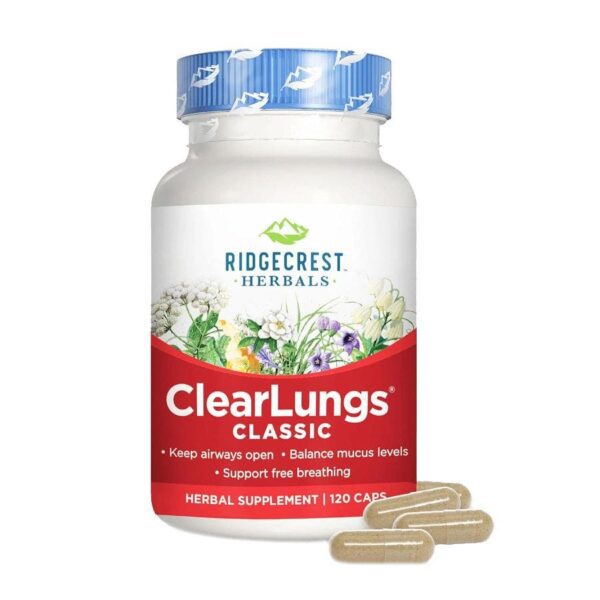 Ridgecrest Herbals ClearLungs Original 120 count