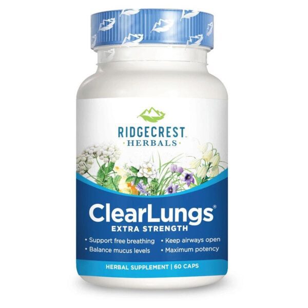 Ridgecrest Herbals ClearLungs Extra Strength 60 count