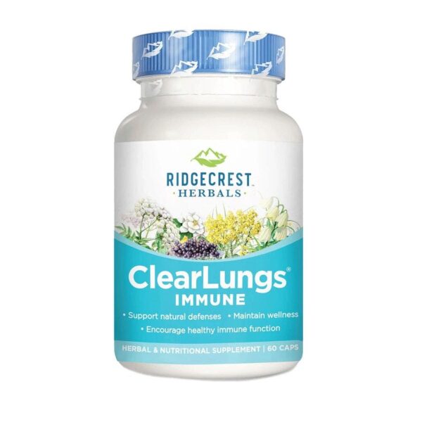 Ridgecrest Herbals ClearLungs Immune 60 count