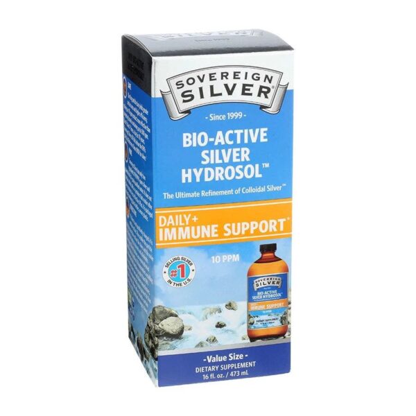 Sovereign Silver Bio-Active Silver Hydrosol Immune Support Value Size 16 fl.oz.