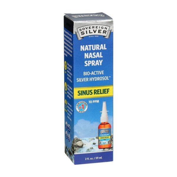 Sovereign Silver Bio-Active Silver Hydrosol Immune Support Sinus Relief Nasal Spray 2 fl. oz.