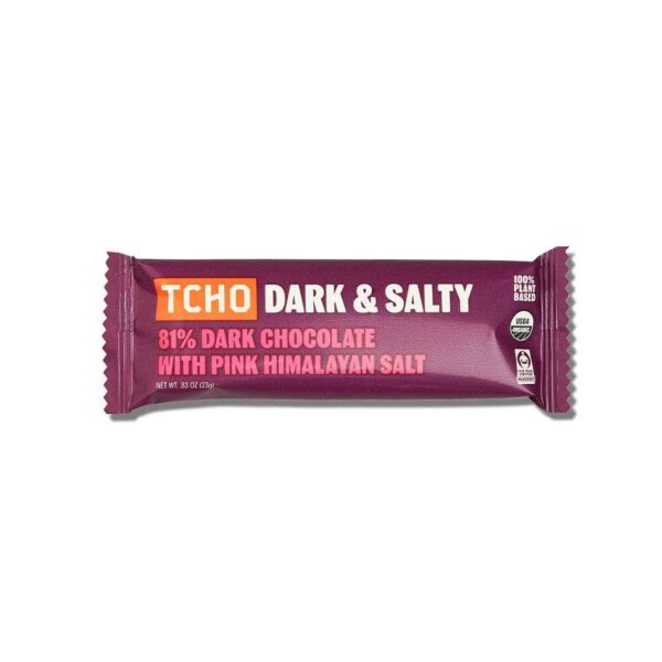 TCHO Chocolate Dark & Salty Dark Chocolate Bar 0.83 oz.