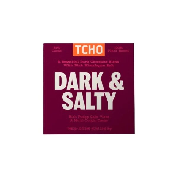 TCHO Dark & Salty Dark Chocolate Bar 2.5 oz.