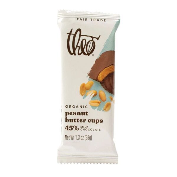 Theo Chocolate Organic Milk Chocolate Peanut Butter Cups 1.3 oz.