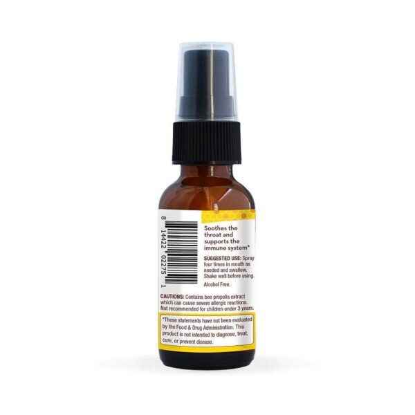 Wedderspoon Lemon & Ginger Propolis & Manuka Honey Throat Spray 1 fl. oz. - Image 2