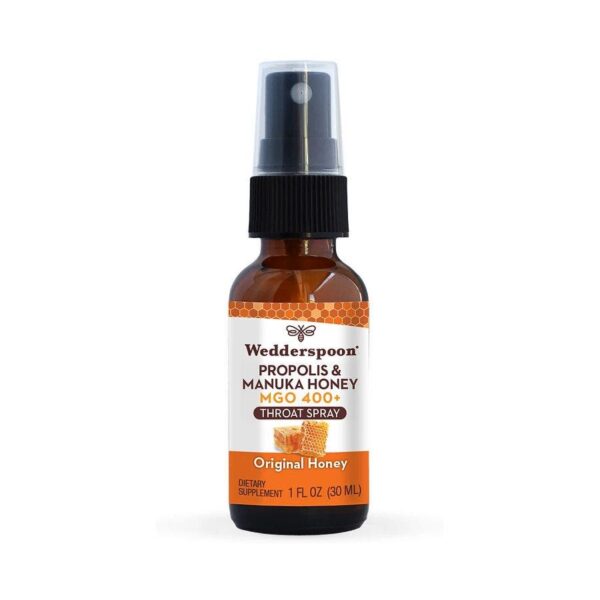 Wedderspoon Honey Propolis & Manuka Honey Throat Spray 1 fl. oz.