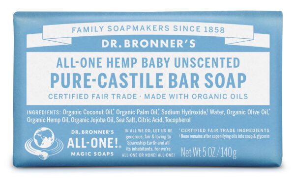 Dr. Bronner's Baby Mild Castile Bar Soap 5 oz.