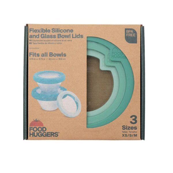 Food Huggers Gradual Green Flexible Bowl Lids Set of 3