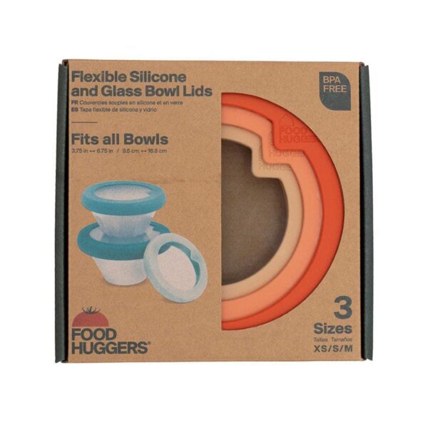 Food Huggers Terra Cotta Flexible Bowl Lids Set of 3