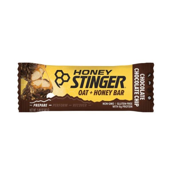 Honey Stinger Chocolate Chocolate Chip Oat + Honey Bar 1.48 oz.