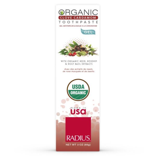 Radius Clove Cardamom Organic Toothpaste 3 oz. - Image 2